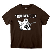 Chocolate Brown true religion [tw] Heavy Core Tee - linhVisuals