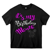 Black it's my birthday month party Heavy Core Tee - linhVisuals