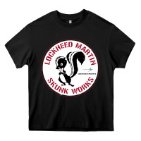 Black skunks works adp roundel patch Heavy Core Tee - linhVisuals