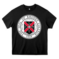 Black Rhodes College Heavy Core Tee - linhVisuals