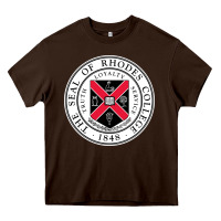 Chocolate Brown Rhodes College Heavy Core Tee - linhVisuals