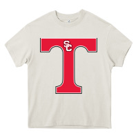 Cream san clemente high school Heavy Core Tee - linhVisuals