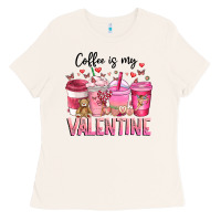 Bone Coffee Is MY Valentine Ladies Tee - CowhideDigitalArt
