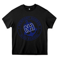Black newport harbor high school Heavy Core Tee - linhVisuals