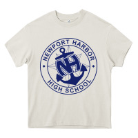 Cream newport harbor high school Heavy Core Tee - linhVisuals