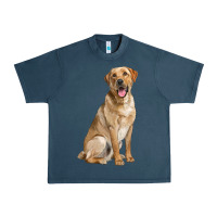 Midnight Navy Labrador Retriever llustrations Urban Heavy Tee - LillyAllenDesigns