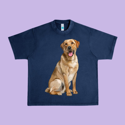 Labrador Retriever Llustrations Urban Heavy Tee Designed By Lillyallendesigns