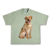Oil Green Labrador Retriever llustrations Urban Heavy Tee - LillyAllenDesigns