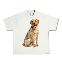 Pistachio Labrador Retriever llustrations Urban Heavy Tee - LillyAllenDesigns