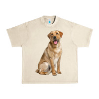 Sandshell Labrador Retriever llustrations Urban Heavy Tee - LillyAllenDesigns