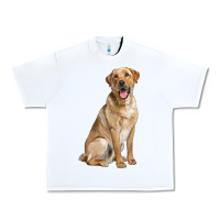 White Labrador Retriever llustrations Urban Heavy Tee - LillyAllenDesigns
