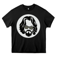 Black big lebowski Heavy Core Tee - linhVisuals