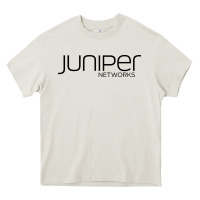 Cream juniper networks Heavy Core Tee - linhVisuals