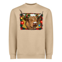 Mushroom highland cow christmas Heavyweight Sweatshirt - RanaPortraitStore