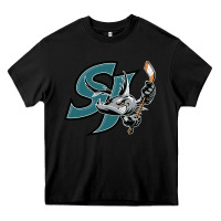 Black the-san-jose-barracuda-pen Heavy Core Tee - linhVisuals