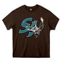 Chocolate Brown the-san-jose-barracuda-pen Heavy Core Tee - linhVisuals