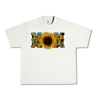 Pistachio Sunflower Leopard Mom Urban Heavy Tee - Jasminsmagicworld