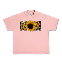 Salmon Sunflower Leopard Mom Urban Heavy Tee - Jasminsmagicworld
