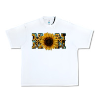 White Sunflower Leopard Mom Urban Heavy Tee - Jasminsmagicworld
