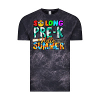 Cloud Black So Long Pre K Hello Summer Vintage Tee - CowhideDigitalArt