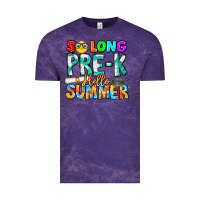 Cloud Purple So Long Pre K Hello Summer Vintage Tee - CowhideDigitalArt