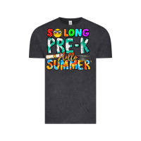 Vintage Black So Long Pre K Hello Summer Vintage Tee - CowhideDigitalArt