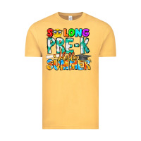 Vintage Mustard So Long Pre K Hello Summer Vintage Tee - CowhideDigitalArt