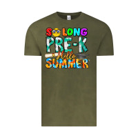 Vintage Olive So Long Pre K Hello Summer Vintage Tee - CowhideDigitalArt