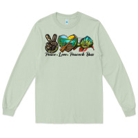 Peace Love Peacock Bass Long Sleeve Tee | Teevron