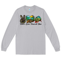 Moon Dust Peace Love Peacock Bass Long Sleeve Tee - LillyAllenDesigns