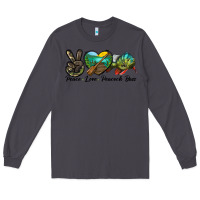 Smoke Peace Love Peacock Bass Long Sleeve Tee - LillyAllenDesigns