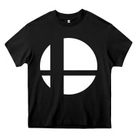 Black super smash bros Heavy Core Tee - linhVisuals