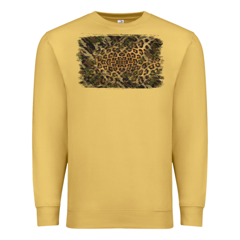 Camouflage Leopard Background Premium Sweatshirt by Jasminsmagicworld | Teevron