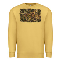 Antique Gold Camouflage Leopard Background Premium Sweatshirt - Jasminsmagicworld
