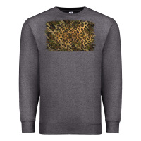 Charcoal Heather Camouflage Leopard Background Premium Sweatshirt - Jasminsmagicworld