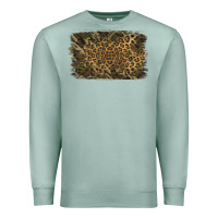 Seafoam Camouflage Leopard Background Premium Sweatshirt - Jasminsmagicworld