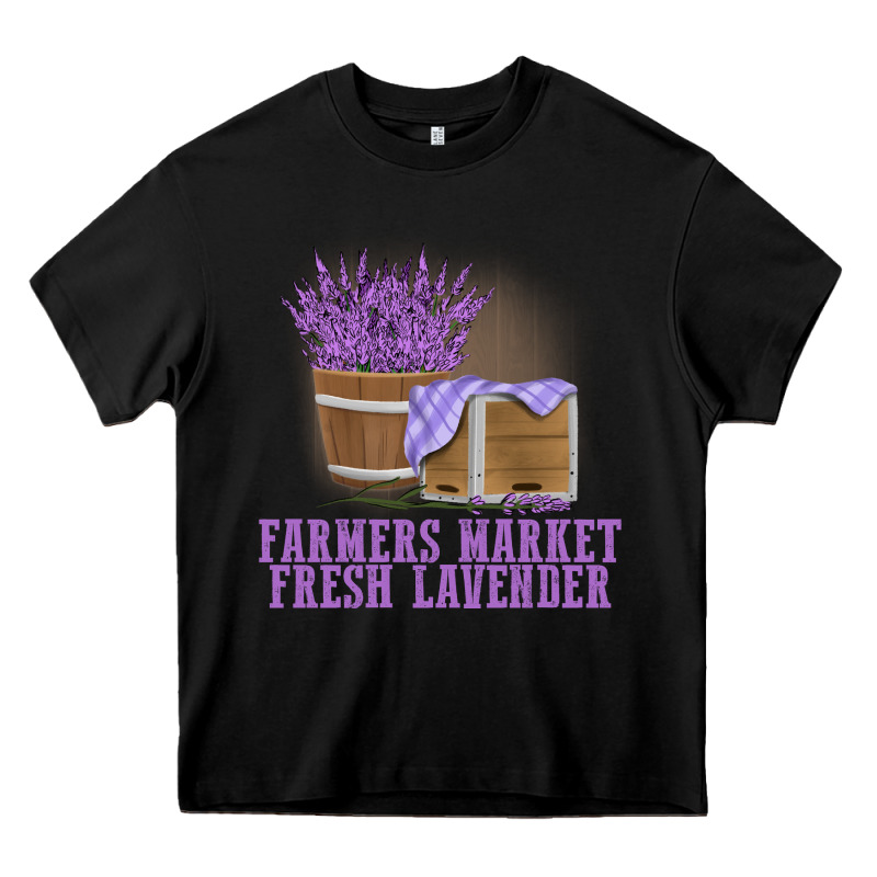 Farmers Market Fresh Lavender Heavy Core Tee by linhVisuals | Teevron