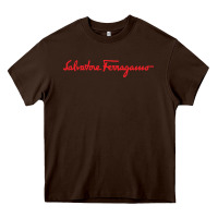 Chocolate Brown SALVATORE TSHIRT Heavy Core Tee - linhVisuals