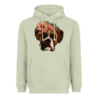 Matcha floral boxer Heavyweight Hoodie - Jasminsmagicworld