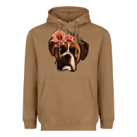 Toasted Coconut floral boxer Heavyweight Hoodie - Jasminsmagicworld