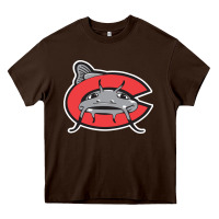 Chocolate Brown carolina mudcats Heavy Core Tee - linhVisuals
