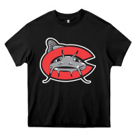 Black carolina mudcats Heavy Core Tee - linhVisuals