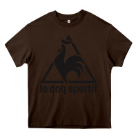 Chocolate Brown le coq sportif Heavy Core Tee - linhVisuals