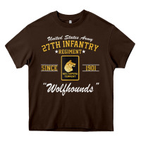 Chocolate Brown 27th infantry regiment tank top Heavy Core Tee - linhVisuals