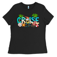 Black Cruise Life Ladies Tee - CowhideDigitalArt