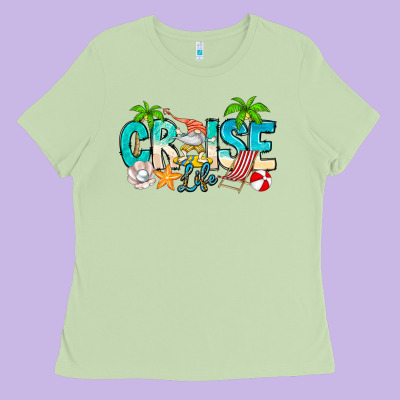 Cruise Life Ladies Tee Designed By Cowhidedigitalart