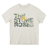 Cream THE STONE ROSES GREEN Heavy Core Tee - linhVisuals