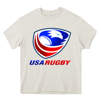 Cream usa rugby Heavy Core Tee - linhVisuals