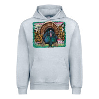Heather Grey thanksgiving turkey with background Urban Hoodie - RanaPortraitStore