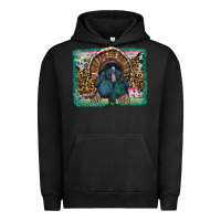 Pigment Black thanksgiving turkey with background Urban Hoodie - RanaPortraitStore